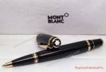 Replica Montblanc Boheme Rollerball Pen Black & Gold Clip
